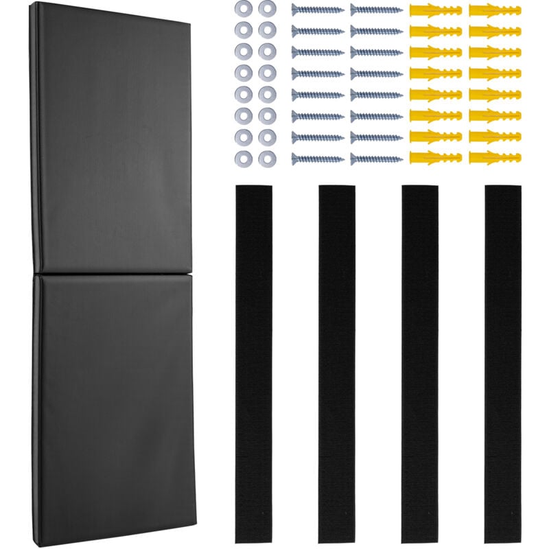 Mophorn Rembourrage mural pour salle de sport, 152 x 50 x 5 cm, tapis indéchirable, mousse haute densité amovible de 5 cm d'épaisseur