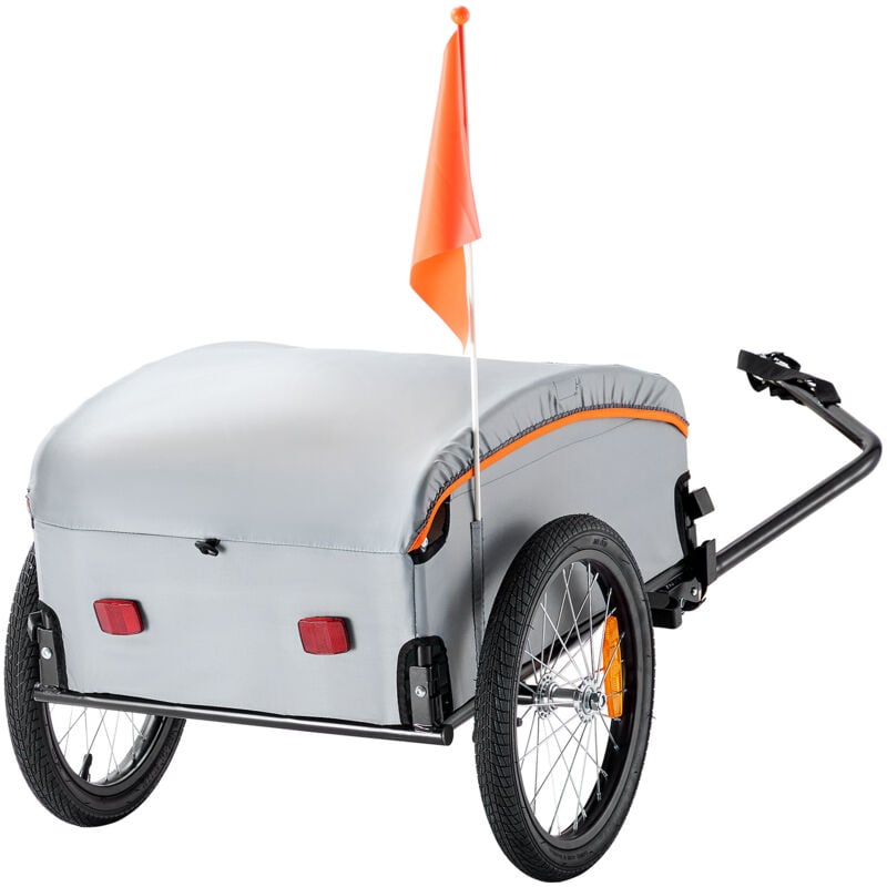 Remorque à vélo – Capacité de 100 lb, pliable, polyvalente pour les aventures, avec caractéristiques de sécurité et attelage universel - Mophorn