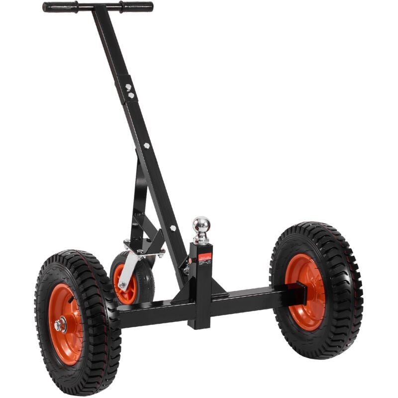 Remorque - Capacité de poids de la languette de 1 200 lb, déménageur de remorque en acier au carbone avec réglage de la hauteur de 18' et 22', boule