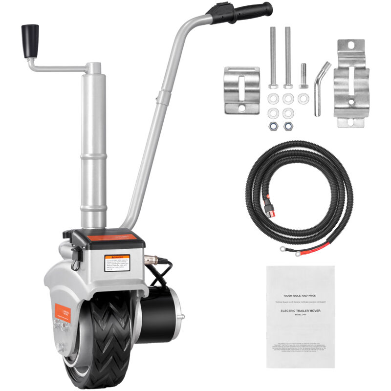 Mophorn Remorque électrique Dolly 5000lbs 12V 350W 22 pi/min Hauteur de serrage réglable Pneu en caoutchouc