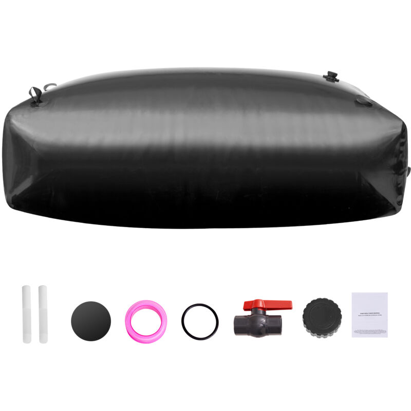 Réservoir d'eau 1000L/264 gallons, réservoir d'eau pour camping-car, conteneur pliable en pvc 1000D, grande capacité, portable, prévention des