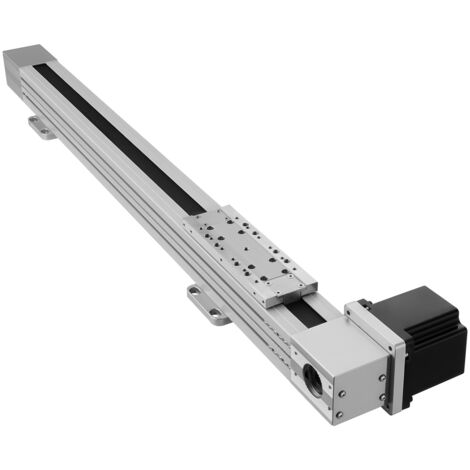 Mophorn Riel de guía lineal de 600 mm con transmisión por correa, actuador de movimiento lineal CNC equipado con motor paso a paso Nema34 de alta velocidad, ideal para máquinas de grabado