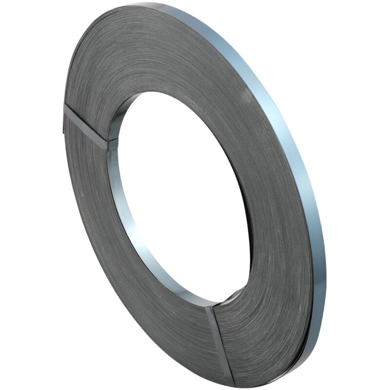 Mophorn - rouleau de cerclage en acier 1640', largeur 3/4' x épaisseur 0,02', résistance à la rupture 1700 lb, sangle de cerclage robuste, bobine en