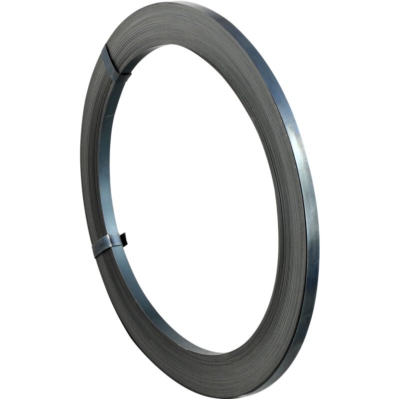 Mophorn - rouleau de cerclage en acier, longueur 330' x largeur 1/2' x épaisseur 0,016', résistance à la rupture 1100 lb, bobine de cerclage en métal