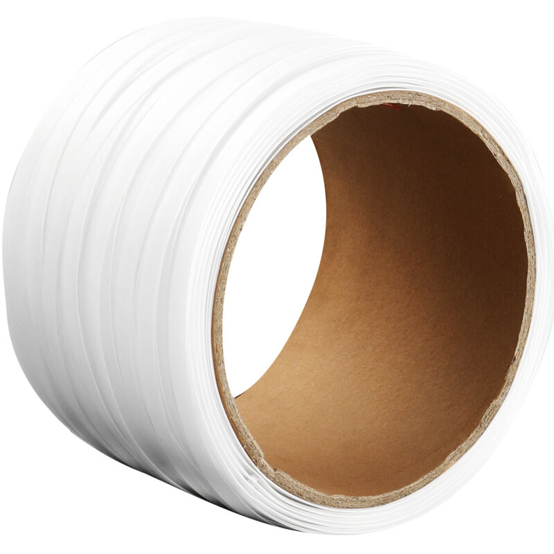 Rouleau de cerclage en corde tissée Packaging, longueur 660' x largeur 1/2', résistance 882 lb, sangle de palette robuste, sangles d'emballage