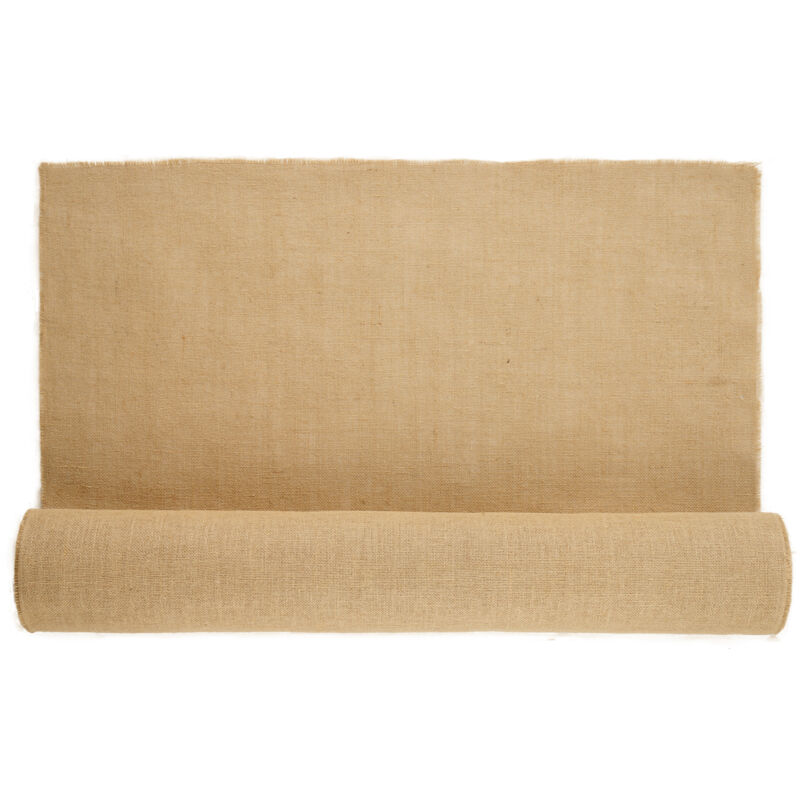 Mophorn - Rouleau de tissu en toile de jute de 101,6 x 20,1 m, rouleau d'enveloppe d'arbre en toile de jute, tissu de jute naturel haute densité 50 x