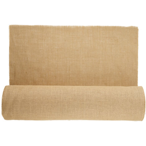 Mophorn Rouleau de tissu en toile de jute de 36 po x 150 pi, rouleau d'enveloppe d'arbre en toile de jute, tissu de jute naturel haute densité 50 x 50 pour la décoration, l'artisanat, la couverture