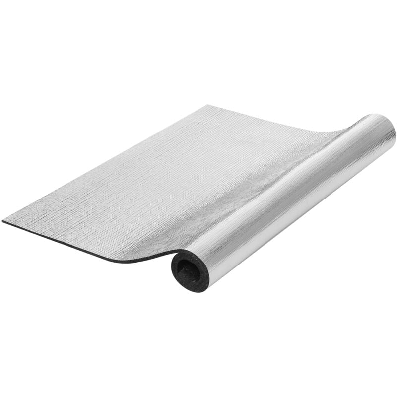 Rouleau d'Isolation Réfléchissant, Barrière Radiante en Mousse xpe, 10,3 mm 40 po x 5 pi, Bouclier Réfléchissant la Chaleur en Mousse d'Aluminium,