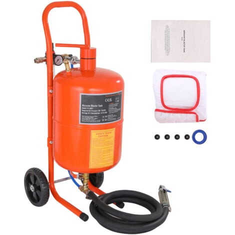 Mophorn Sableuse de 5 gallons. 60-110 PSI. Haute pression. Portable. 4 buses en céramique. Pour l'élimination de la peinture et de la rouille.