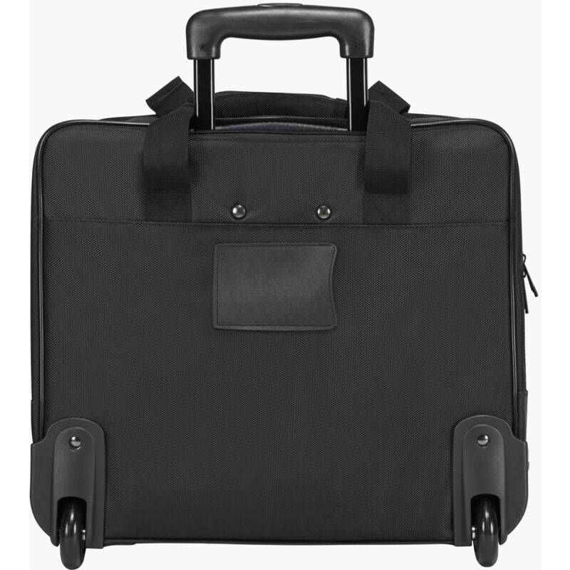 Sac à roulettes pour ordinateur portable 15,6 pouces, mallette pratique avec poignée télescopique réglable en 4 positions, fabriqué en tissu Oxford