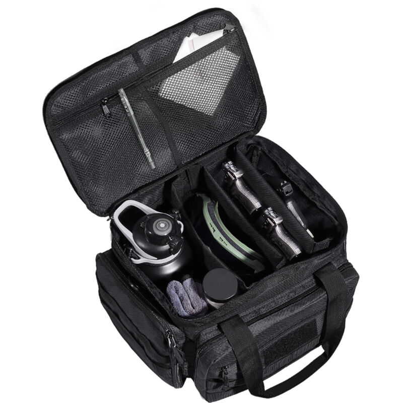 Sac de rangement pour 4 pistolets - Rangement tactique pour armes à feu avec déflecteurs et chargeurs amovibles, noir - Mophorn