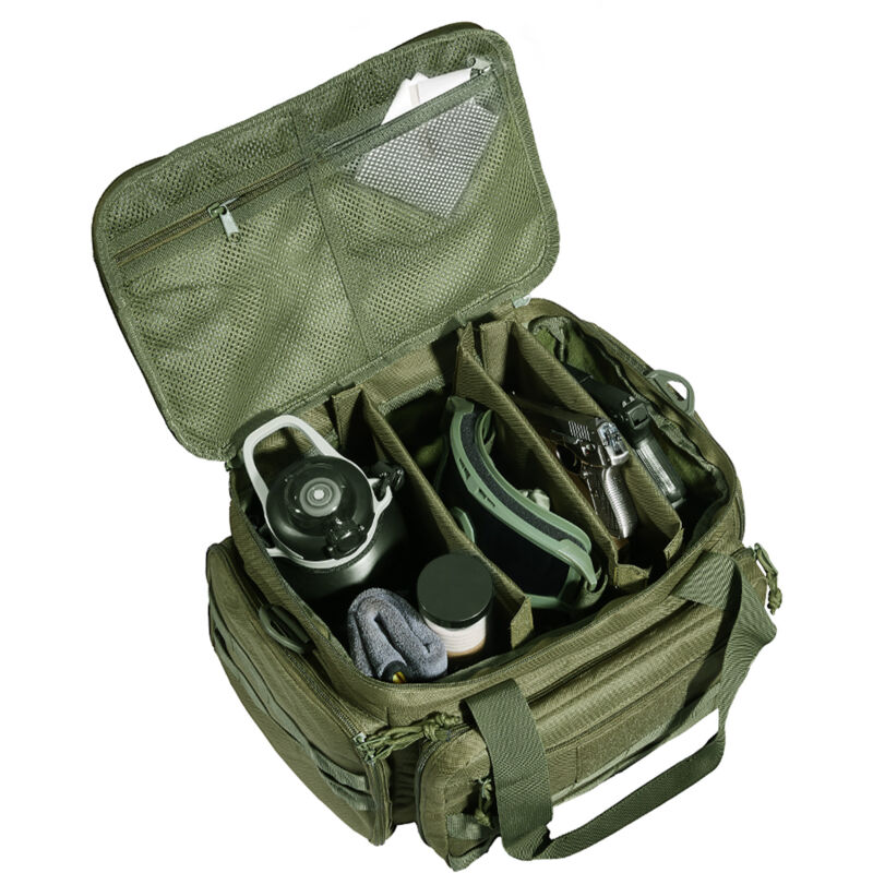 Sac de tir pour 4 pistolets, sac tactique pour armes à feu avec 3 cloisons amovibles et 6 chargeurs, sac pour armes de poing de tir et de chasse en