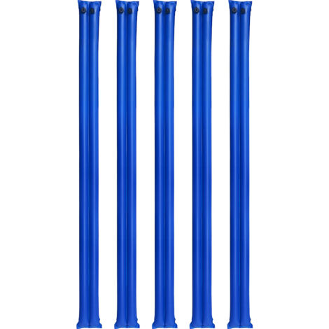 Mophorn Sacca di Zavorra per Copertura Piscina, Set da 5 pezzi, 3000 x 300 mm, Tubolari in PVC per Protezione della Copertura Invernale di Piscine Interrate, Sacche Zavorra, Blu