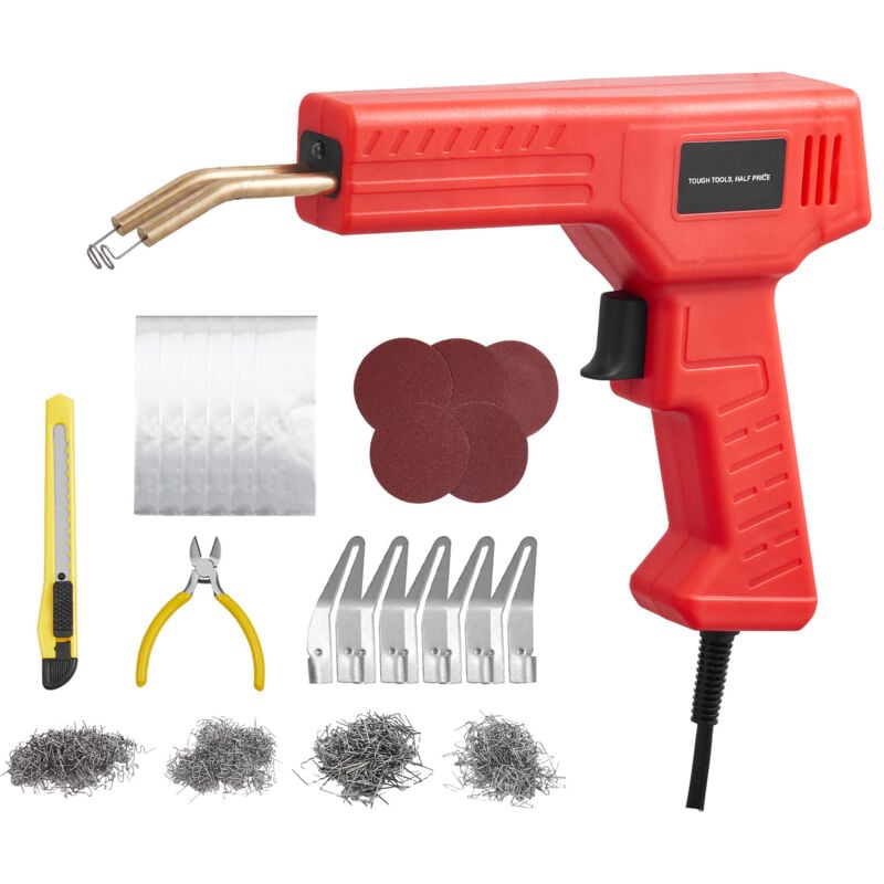 Image of Mophorn - Saldatrice per plastica, pistola per saldatura in plastica da 100 w con 800 punti metallici caldi. Kit professionale per la riparazione di