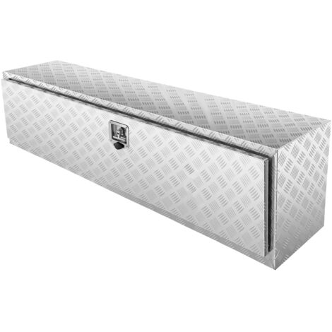 Mophorn Scatola portaoggetti per camion, Scatola portaoggetti per pick-up 60"×17"×18", Cassetta portautensili in alluminio Scatola portaoggetti per rimorchio maniglia a T camion, furgone, rimorchio