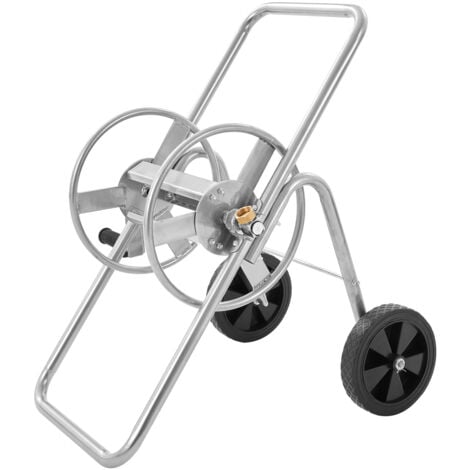 Mophorn Schlauchwagen - Fasst bis zu 53 m 5/8 Zoll Schlauch. Robuste Stahlkonstruktion für den Einsatz im Freien. Ideal für Gärten, Höfe und Rasenflächen.(Schlauch nicht im Lieferumfang enthalten)