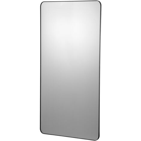 Mophorn Schminkspiegel zur Wandmontage, 71,1 x 152,4 cm, 0,4 cm dickes Glas, Rahmen aus Aluminiumlegierung, explosionsgeschützte Folie, kratzfest, mit Z-förmiger Halterung für Badezimmer, Schlafzimmer