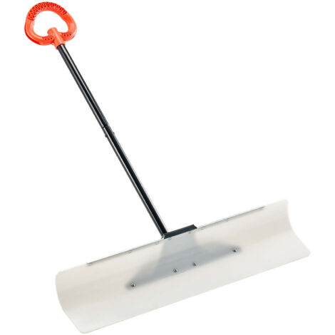 Mophorn Schneeschaufel, 915x1250mm Schneeräumer mit ergonomischem Griff, HDPE-Schaufelblatt, tragbares Werkzeug zum Räumen von Schnee auf Einfahrten, Treppen und Gehwegen