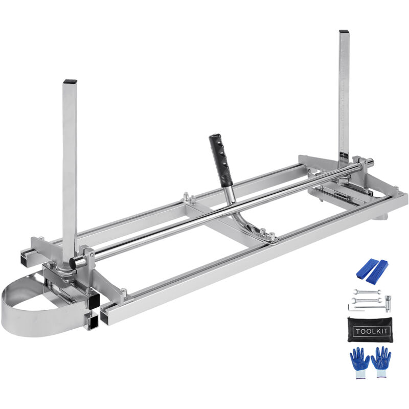 Mophorn - Scierie portable, barre de guidage 14« -36 », acier galvanise, scie a chaine pour planches deune epaisseur de 0.2« -11.81 », scierie a bois