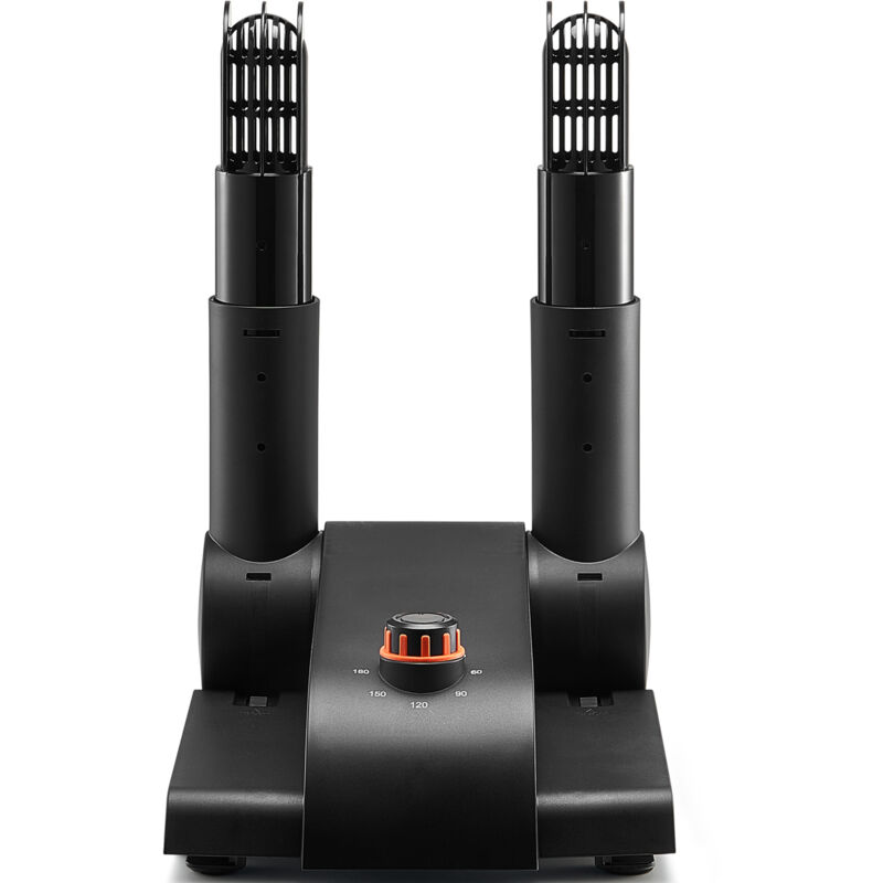 Mophorn - Sèche-chaussures pliable à 2 tubes 180° avec souffleur de chaleur, noir et orange, 170 w, 104 °f - 122 °f, 11,5 × 8,3 × 16,1 po, 2,4 lb