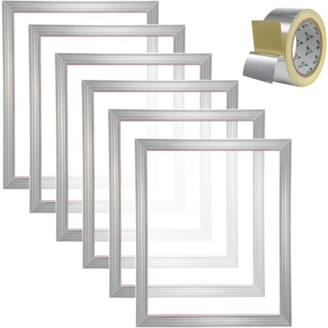 Mophorn Serigrafia Pressa Macchina per Stampa Serigrafica 50,8 x 61 cm 305 Mesh 6 Telai per Serigrafia