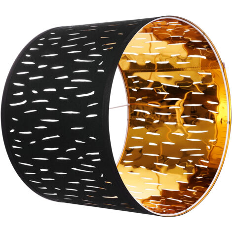 Mophorn Set di 2 paralumi a tamburo, dimensioni 330 x 330 x 250 mm, ideale per lampade da tavolo, lampade da terra e lampade a sospensione, colore nero