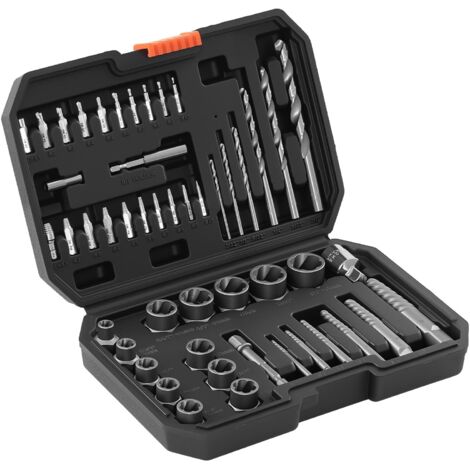 Mophorn Set di Estrattori per Bulloni Danneggiati 49 pezzi, Kit di Bussole per Rimozione Dadi e Bulloni Usurati, Utensili per Riparazioni Domestiche, Officina e Garage, Realizzato in Acciaio Cr-Mo