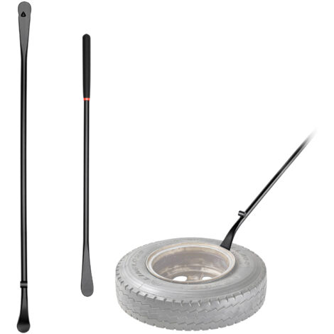 Mophorn Set di utensili per montaggio e smontaggio pneumatici, leva ergonomica per pneumatici da 76,5 e 97 cm, strumenti in acciaio legato per riparazioni di veicoli, camion, autobus e trattori