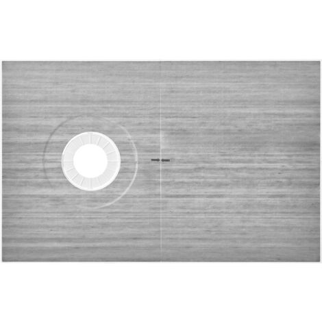 Mophorn Shower Curb Kit, 1524x965mm Shower Pan Kit with 160mm Offset Drain, Lightweight EPS Shower Installation Kits with 2 Waterproof Cloths, Shower Pan Slope Sticks Fit for Bathroom