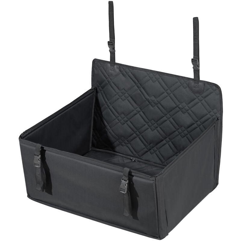 Siège auto pour chien, rehausseur résistant et imperméable pour voiture, avec cadre de support, laisse de sécurité à clipser, convient aux chiens