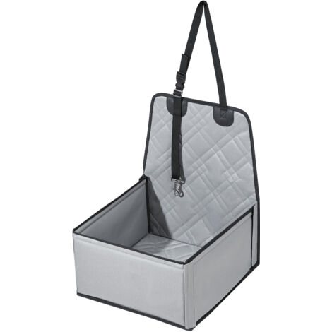 Mophorn Siège auto pour chien , rehausseur robuste pour chien pour voiture, avec cadre de soutien, laisse de sécurité à clipser, rembourrage en coton, convient aux petits chiens de moins de 11 kg