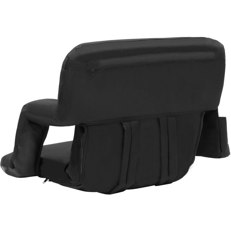 Mophorn - Siège de stade avec support dorsal, larges dossiers de siège de gradins, chaise de stade rembourrée pliable, chaises inclinables portables