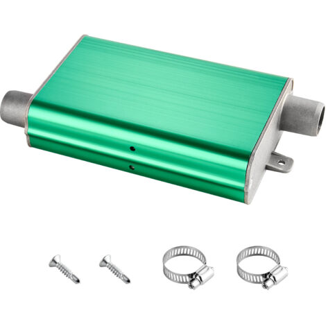 Mophorn Silencieux de chauffage diesel 24 mm, réducteur de bruit en alliage d'aluminium, avec 2 colliers et vis, compatible avec chauffages de 2 kW, 5 kW et 8 kW, entretien inclus
