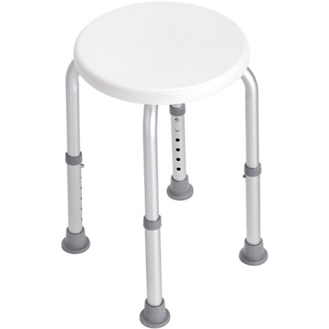 Mophorn Silla de ducha para ducha interior, taburete de altura ajustable, asiento de bañera antideslizante para personas mayores, discapacitadas y adultos, capacidad de 136,1 kg