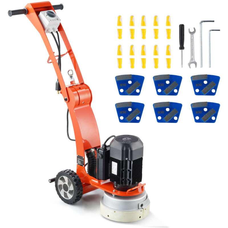 Image of Mophorn - Smerigliatrice Elettrica per Pavimenti in Cemento 250 mm Smerigliatrice con guida terra 3.0 hp Lucidatrice per Pavimenti, Smerigliatrice