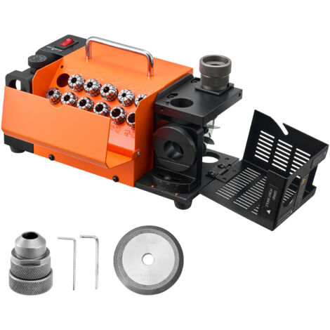 Mophorn Smerigliatrice per Affilatura di Punte da Trapano MR-13D, compatibile con punte da 3–13 mm, dotata di angolo di scarico, angolo di taglio anteriore e angolo di punta variabile tra 95° e 135°