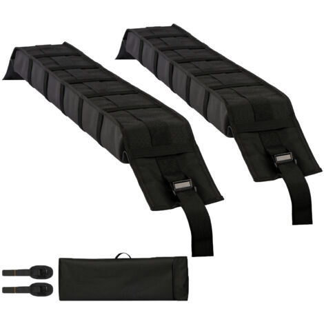 Mophorn Soft Roof Rack Pads, 33-Inch Universal Car Roof Rack Pad, 176LBS Load Capacity for Luggage, Kayak, Canoe, SUP, Snowboard, Paddle Board, with 2 Tie-Down Straps and Portable Storage Bag