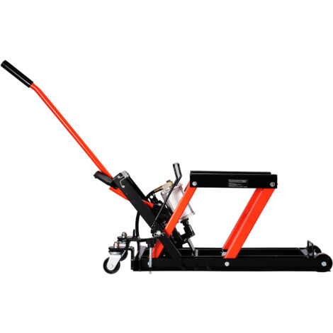 Mophorn Sollevatore per Moto, Idraulico e Pneumatico con Altezza Regolabile da 119 a 381 mm, Strumento per Riparazione Biciclette, Capacità di Carico 680 kg con Rampa Rimovibile