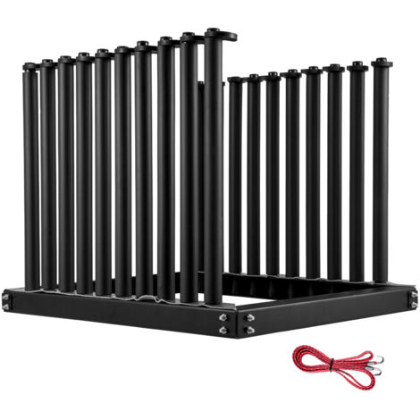 Mophorn Soporte para Parabrisas de 9 Plazas Soporte para Parabrisas de Camión de Acero Soporte para Ventana Automotriz 60 cm con Almohadilla de PVC y Acolchado de Espuma, para Transporte de Vidrio