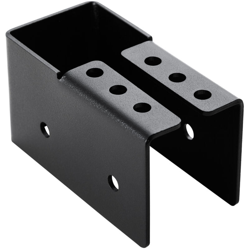 Mophorn Soporte para vigas ocultas con brida y tornillos, diseñado para exteriores. Fabricado en acero ligero, compatible con vigas de 49 x 92 mm. 