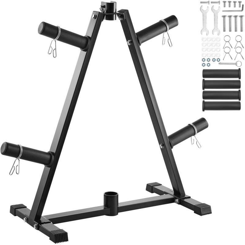 Soutien pour plaques de poids, cadre en a pour plaques de 2 pouces, capacité de 300 lb, une autre bonne option pour le stockage de la salle de sport