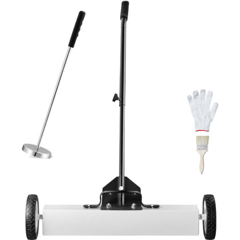 Mophorn Spazzatrice Magnetica 61cm, Capacita max. ca. 22,6kg, Strumento Raccolta Magnetico Estensibile, Maniglia Regolabile, Spazzatrice Magnetica per Raccogliere Chiodi Viti, da Officina, Garage