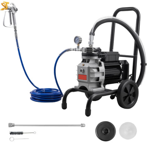 Mophorn Spruzzatore di Vernice Airless a Membrana 1100 W, Macchina per Verniciatura Airless con Pressione Massima di 15,17 MPa, Flusso di 2,0 L/min, Asta di Prolunga e Tubo Flessibile da 10 m