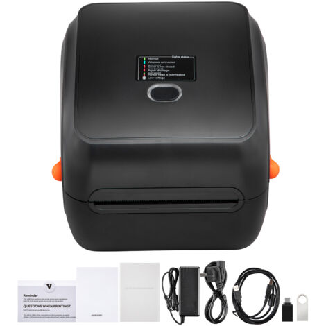 Mophorn Stampante termica per etichette 300DPI per pacchi postali 4x6,Bluetooth wireless con riconoscimento automatico delle etichette,supporta Windows/MacOS/Linux/Android/iOS,compatibile con Amazon