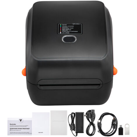 Mophorn Stampante termica per etichette 300DPI per pacchi postali 4x6,Bluetooth wireless con riconoscimento automatico delle etichette,supporta Windows/MacOS/Linux/Android/iOS,compatibile con Amazon