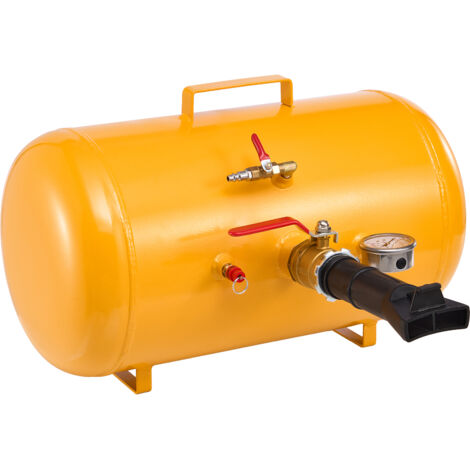 Mophorn Strumento per Rimozione dei Talloni dei Pneumatici per Impieghi Gravosi, Pressione 0,6-0,8 MP, Capacità 37,9 L, Gonfiatore ad Aria Compressa per ATV, Trattori, Pick-Up, Camion, Jeep, Giallo