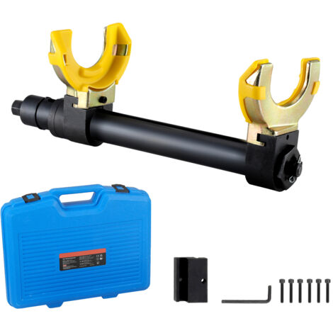 Mophorn Strut Spring Compressor Set, Macpherson Coil Compressor Kit, Interchangeable Fork Strut Remover Tool, Yellow Sleeve, Carrying Case