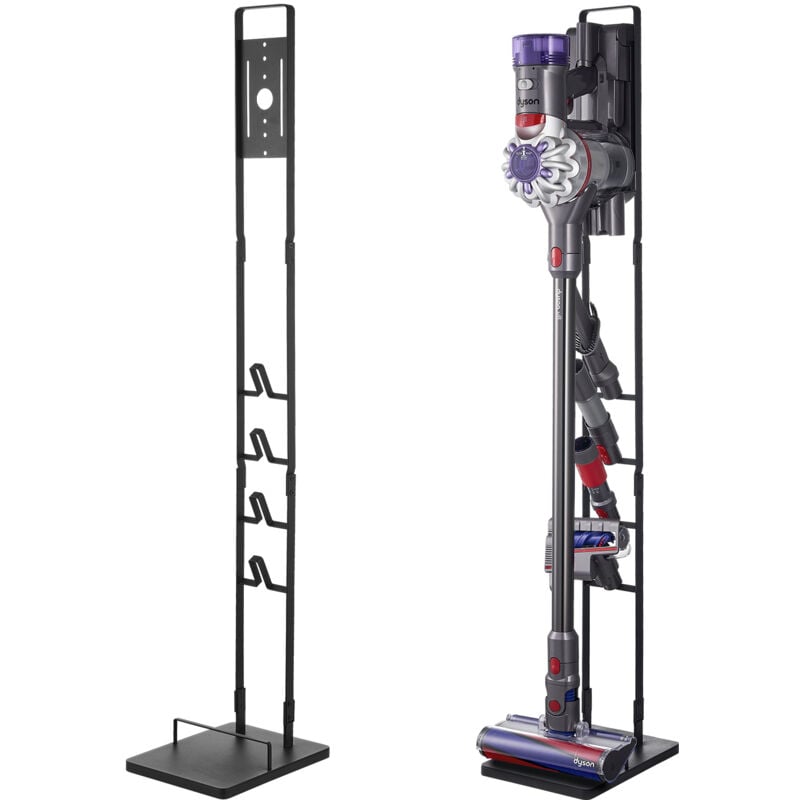 Support d'aspirateur, compatible avec Dyson V6, V7, V8, V10, V11, V15, support stable avec 4 crochets pour aspirateurs sans fil DC30, DC31, DC34,