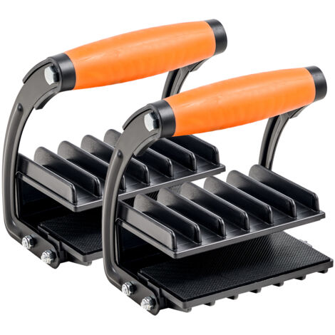 Mophorn Support de contreplaqué, capacité de 200lb,lot de 2 pinces réglables pour planches de 0 à 1 pouce d'épaisseur, outil antidérapant pour le transport de cloisons sèches,de panneaux en plastique