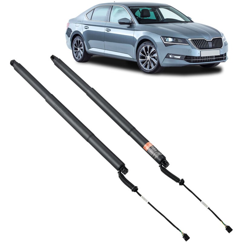 Support de levage électrique de hayon arrière gauche et droit, compatible avec Skoda Superb iii 3V5 2015-2020, oe 3V9827851B 3V9827852B (2 pièces)